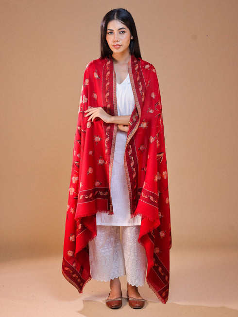 Women's Kani Floral Wool Shawl